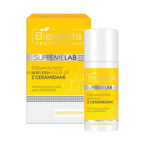 Bielenda SupremeLab Barrier Renew odżywczy krem pod oczy z ceramidami