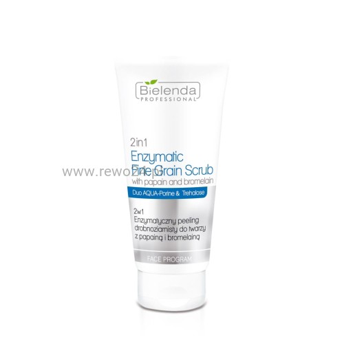 Bielenda Enzymatic Fine Grain Scrub 2w1 - Enzymatyczny Peeling drobnoziarnisty do twarzy