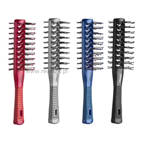 Szczotka Tunelowa Dwustronna, do modelowania włosów, różne kolory