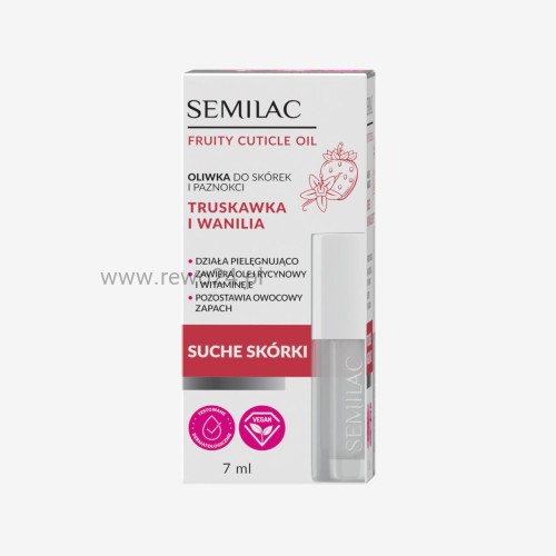 Semilac Oliwka do manicure Strawberry Vanilla 7ml