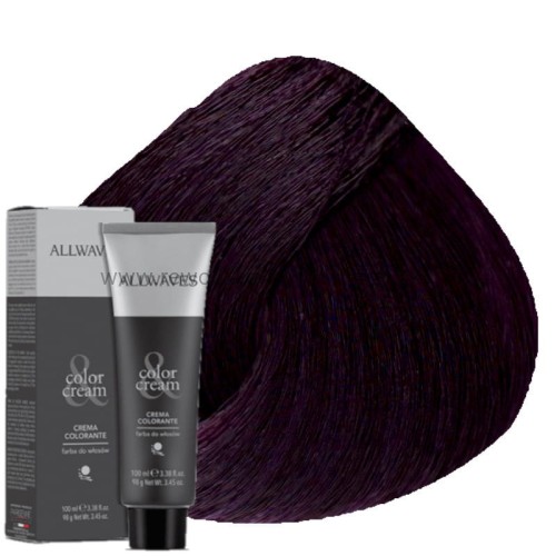 Farba do włosów Allwaves 4.2 Średni Fioletowy Brąz 100ml