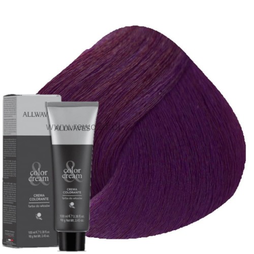 Farba do włosów Allwaves 6.2 Ciemny Fioletowy Blond 100ml