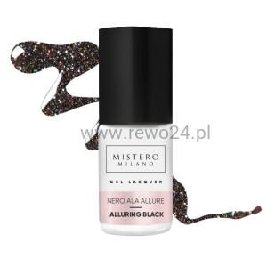 Mistero Milano Lakier hybrydowy 1325 Czerń Ala Allure 7ml