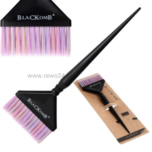 Blackomb Pędzel fryzjerski do nakładania farby 6,5cm - Tęczowy