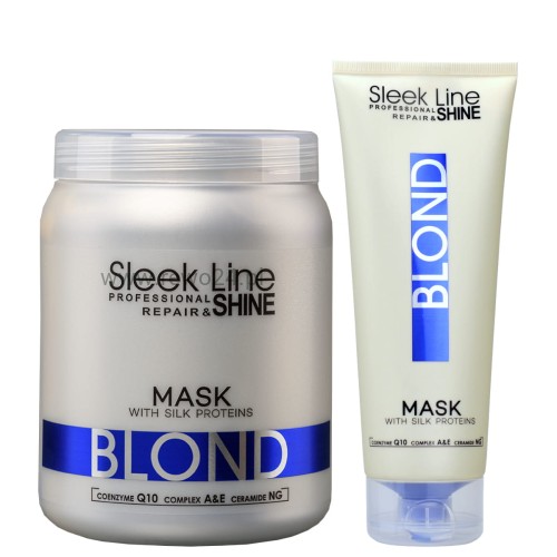Stapiz Sleek Line Blond - Niebieska maska do włosów