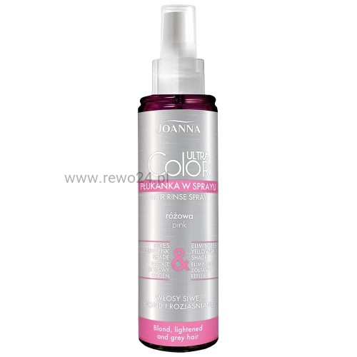 Joanna Ultra Color Pink Spray - różowa płukanka do włosów 150ml