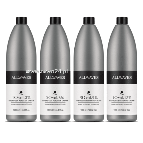 Allwaves Aktywatory do farb i rozjaśniaczy do włosów 3%, 6%, 9%, 12% 1L