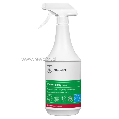 Medisept Velox Spray Neutral 1L Płyn do dezynfekcji powierzchni