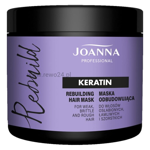 Joanna Rebuild Keratin Maska odbudowująca do włosów 500g