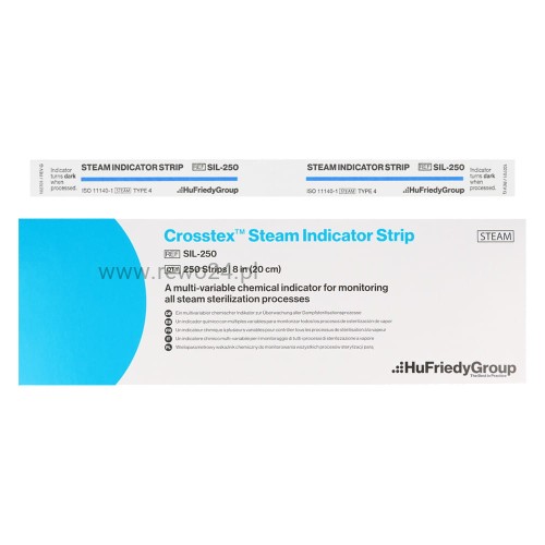 Crosstex Paski do sterylizacji klasy 4 Testy chemiczne 2×250szt