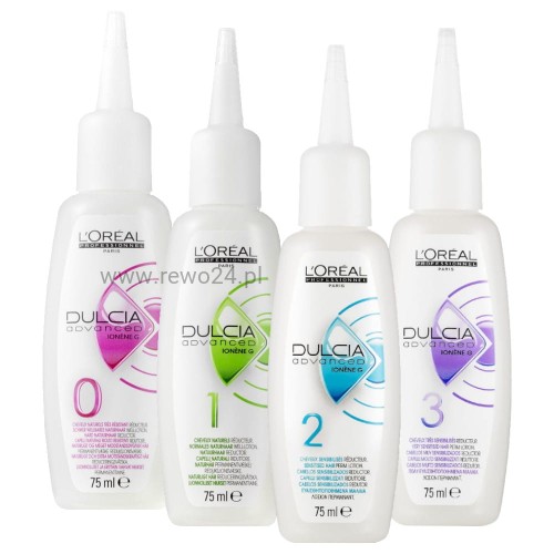 Loreal Dulcia Advanced 0, 1, 2, 3 - Płyn do Trwałej Ondulacji 75ml