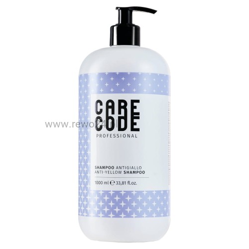 Care Code Anti-Yellow Szampon, idealne utrzymanie koloru blond włosów