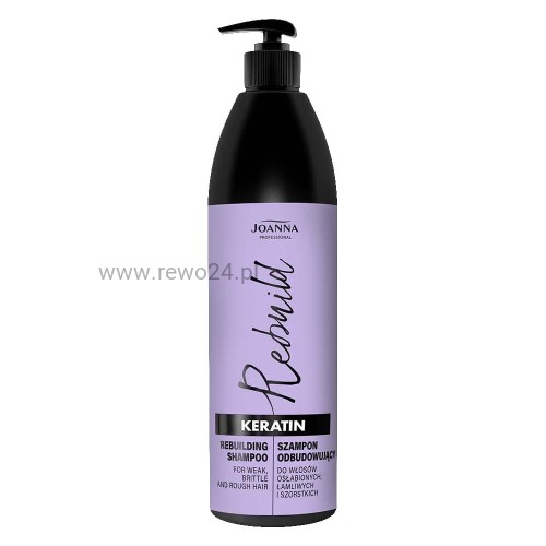 Joanna Keratin Szampon odbudowujący do włosów łamliwych 1L
