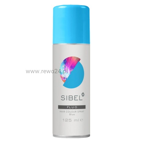 Sibel Fluo Niebieski Spray do włosów - lakier koloryzujący 125ml
