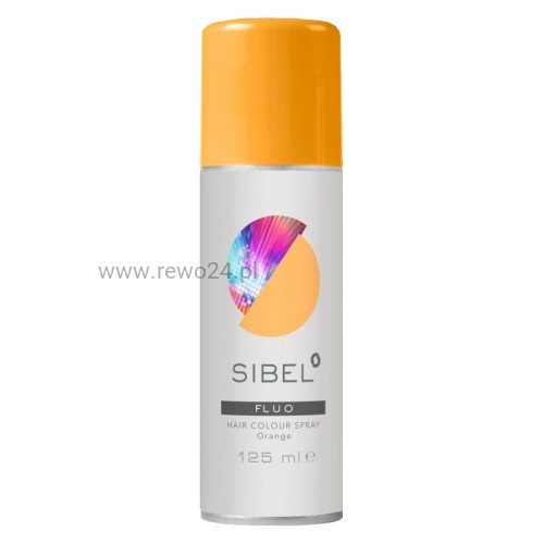 Sibel Fluo Pomarańczowy Spray do włosów - lakier koloryzujący 125ml