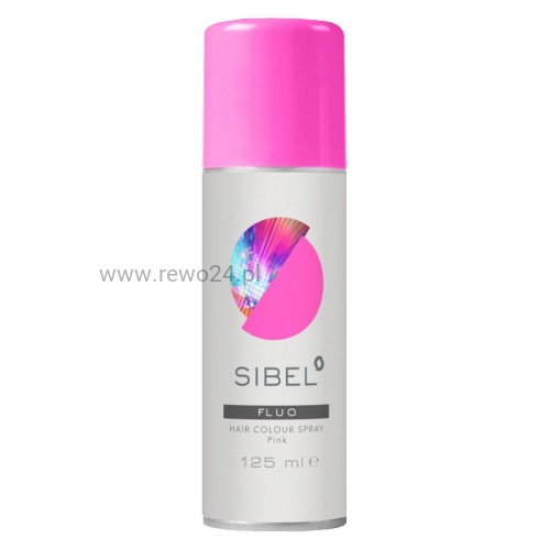 Sibel Fluo Różowy Spray do włosów - lakier koloryzujący 125ml