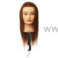 Główka Fryzjerska Treningowa Damska Megan ze statywem z przedłużką 100% naturalne włosy ludzkie 40cm