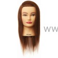 Główka Fryzjerska Treningowa Damska Megan 100% naturalne włosy ludzkie 40cm