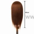 Główka Fryzjerska Treningowa Damska Megan 100% naturalne włosy ludzkie 40cm