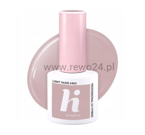 Hi hybrid 403 lakier hybrydowy Light Nude 5ml