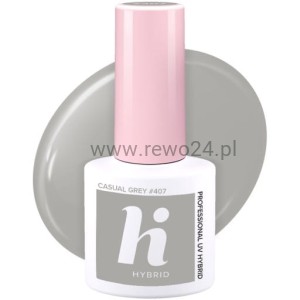 Hi hybrid 407 lakier hybrydowy Casual Grey 5ml