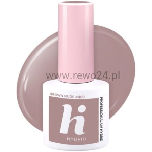 Hi hybrid 409 lakier hybrydowy Brown Nude 5ml