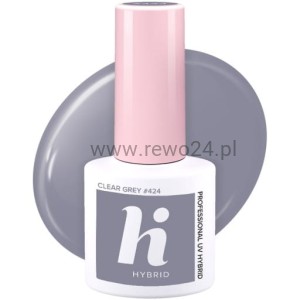 Hi hybrid 424 lakier hybrydowy Clear Grey 5ml