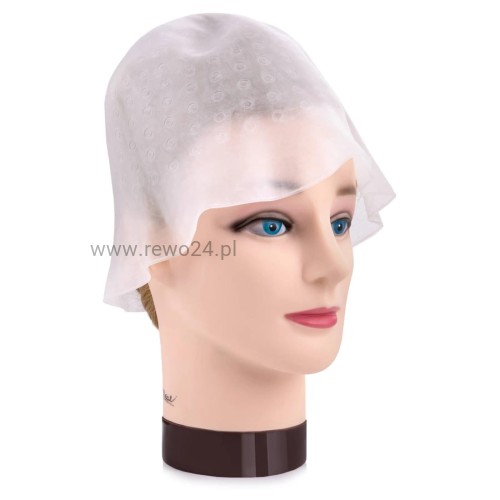 Poniks Czepek silikonowy do farbowania pasemek i balejażu + szydełko