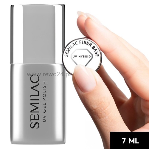 Semilac Fiber Base - mocna baza hybrydowa 7ml