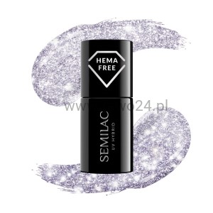 Semilac 461 Lakier Hybrydowy Hollywood Silver 7ml