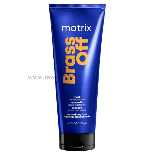 Matrix Brass Off Niebieska Maska ochładzająca odcień 200ml
