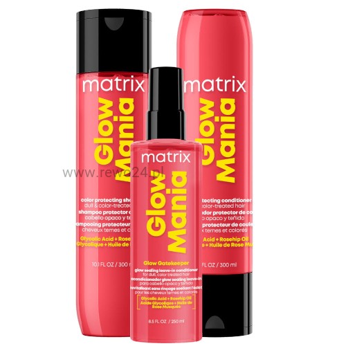 Matrix Glow Mania Zestaw nabłyszczający do włosów farbowanych