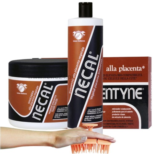 Zestaw na wypadanie włosów Linea Italiana Necal Placenta - Mega powiększony