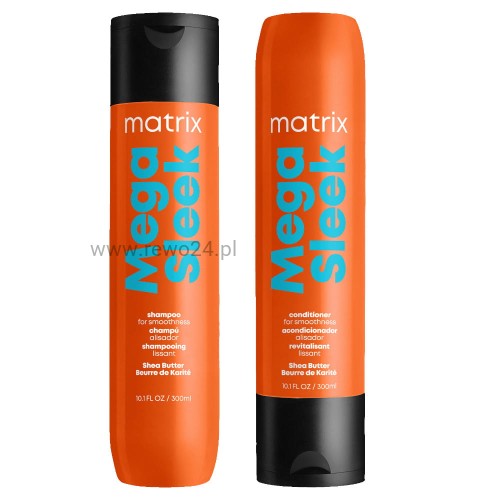 Matrix Mega Sleek Zestaw wygładzający do włosów 2×300ml