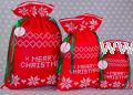 Worek na prezent - Merry Christmas - mały, średni lub duży