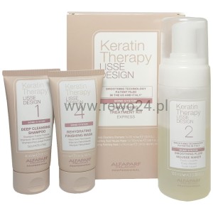 Alfaparf Keratin Therapy Lisse Design Smoothing Treatment Kit Zestaw do keratynowego prostowania włosów