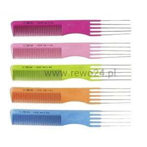 EuroStil Kolorowy Grzebień do tapirowania włosów 128/99 widelec