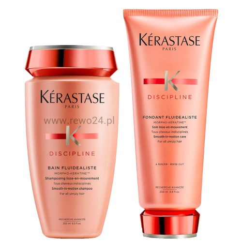 Kérastase Discipline Zestaw do włosów niezdyscyplinowanych - szampon 250 ml i balsam 200 ml