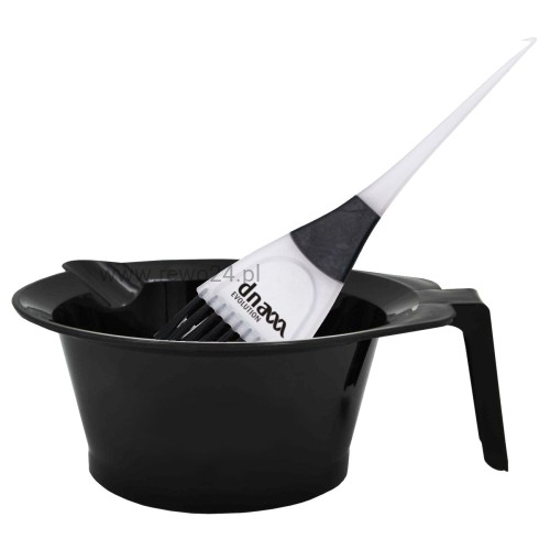 Miseczka i pędzelek do farbowania włosów