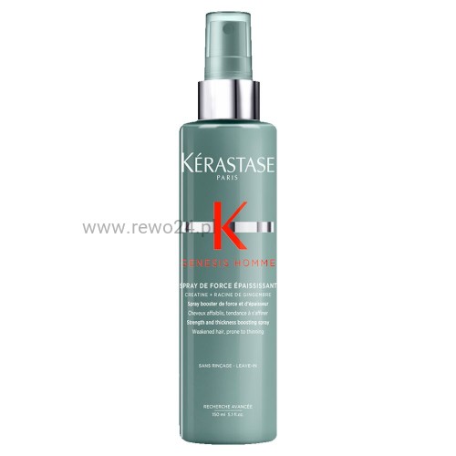 Kérastase Genesis Homme Spray De Force Epaississant - Spray wzmacniający i pogrubiający do włosów dla mężczyzn  150 ml