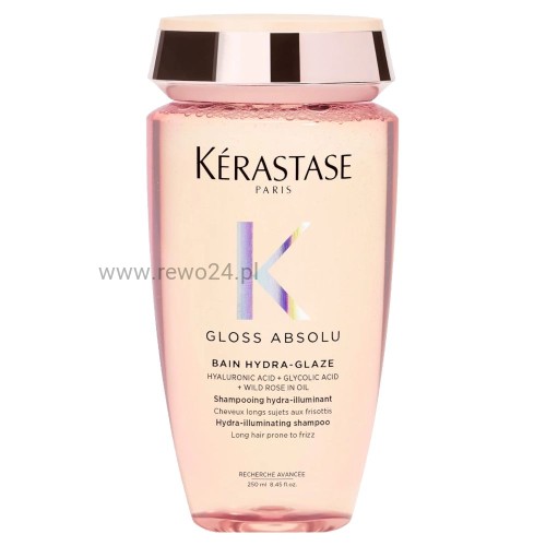 Kérastase Paris Gloss Absolu Bain Hydra-Glaze Szampon nawilżająco-nabłyszczająca do włosów puszących się 250 ml