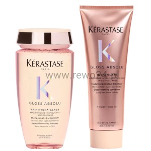 Kérastase Gloss Absolu Kit - Zestaw nabłyszczający do włosów puszących się