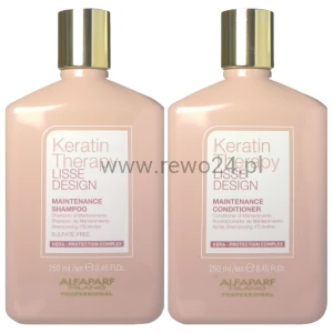 Alfaparf Keratin Therapy, Zestaw szampon odżywka po keratynowym prostowaniu