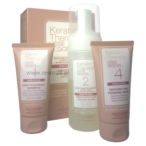 Alfaparf Keratin Therapy Lisse Design Smoothing Treatment Kit Zestaw do keratynowego prostowania włosów