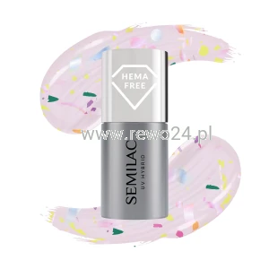 Semilac T27 Top No Wipe Matte Violet Galaxy 7ml