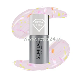 Semilac T26 Top No Wipe Matte Peach Galaxy 7ml