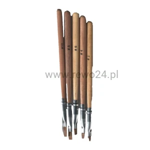 Zestaw pędzelków drewnianych do żelu 5szt