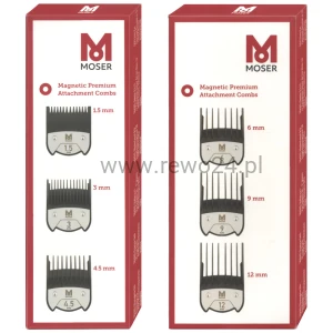 Nasadki magnetyczne do maszynki Moser Wahl Ermila - 6szt