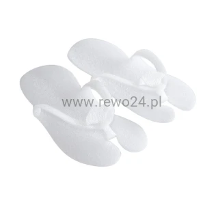 Klapki japonki jednorazowe z pianki białe 10par