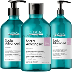 L'Oréal Scalp Advanced Anti Discomfort - szampon kojący do wrażliwej skóry głowy 300ml, 500ml, 1500ml
